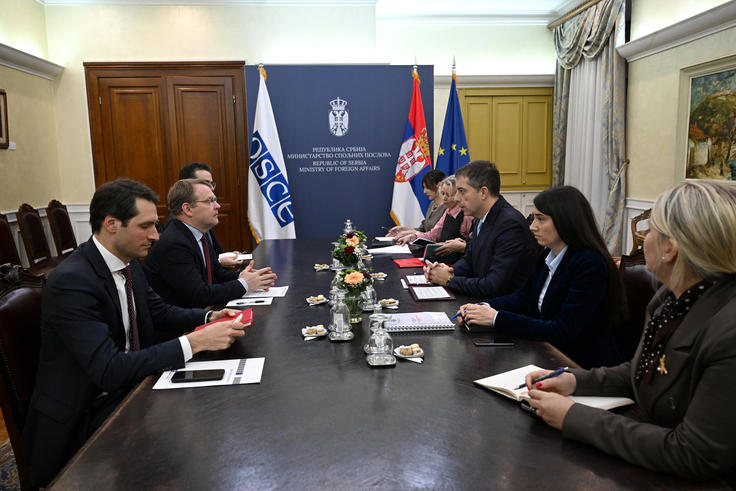 HCNM Christophe Kamp meets MFA Đurić of Serbia