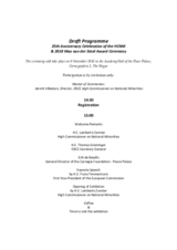 Event programme