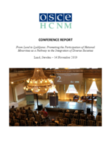 Conference report: From Lund to Ljubljana: Promoting the Participation of National Minorities as a Pathway to the Integration of Diverse Societies