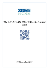 Event programme: Max van der Stoel Award 2020