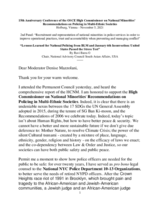 Speech by Ravi Batra, Chair, National Advisory Council South Asian Affairs, USA