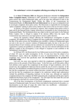 Presentation by Dr. Elisabeth Sándor-Szalay, Deputy Commissioner for Fundamental Rights responsible  for the Rights of National Minorities of Hungary