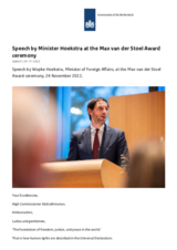 Speech by Wopke Hoekstra, Minister of Foreign Affairs of the Netherlands
