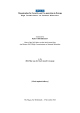 Address by Kairat Abdrakhmanov, Chair of the 2024 Max van der Stoel Award Jury and former OSCE High Commissioner on National Minorities