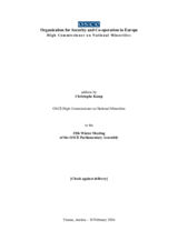 25th Winter Meeting of the OSCE Parliamentary Assembly