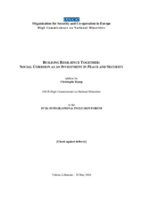 Building resilience together: Social cohesion as an investment in peace and security