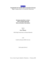 Integrated Education: A Way Forward for Multi-Ethnic Societies