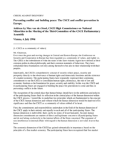 Address by Max van der Stoel to the Meeting of the Third Committee of the CSCE Parliamentary Assembly, Vienna