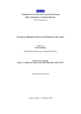 "National Minority Issues and European Security," address by Knut Vollebaek, OSCE High Commissioner on National Minorities, at the Corfu Process Meeting on "Conflict Prevention as one of the main tasks of the OSCE"