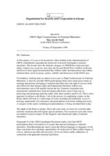 Speech by Max van der Stoel at the OSCE Review Conference, Vienna