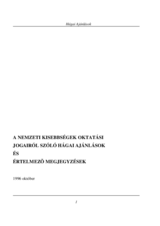 Hague Recommendations (hu)