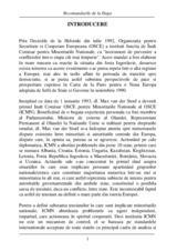 Hague Recommendations (ro)