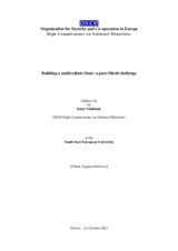 Address by Knut Vollebaek, OSCE High Commissioner on National Minorities
