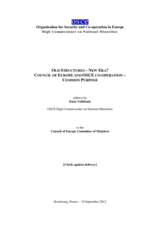 Address by Knut Vollebaek, OSCE High Commissioner on National Minorities