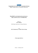 Address by Knut Vollebaek, OSCE High Commissioner on National Minorities